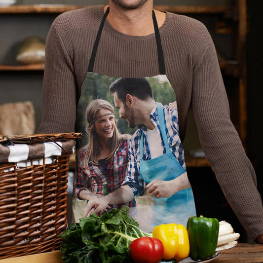Personalized photo apron