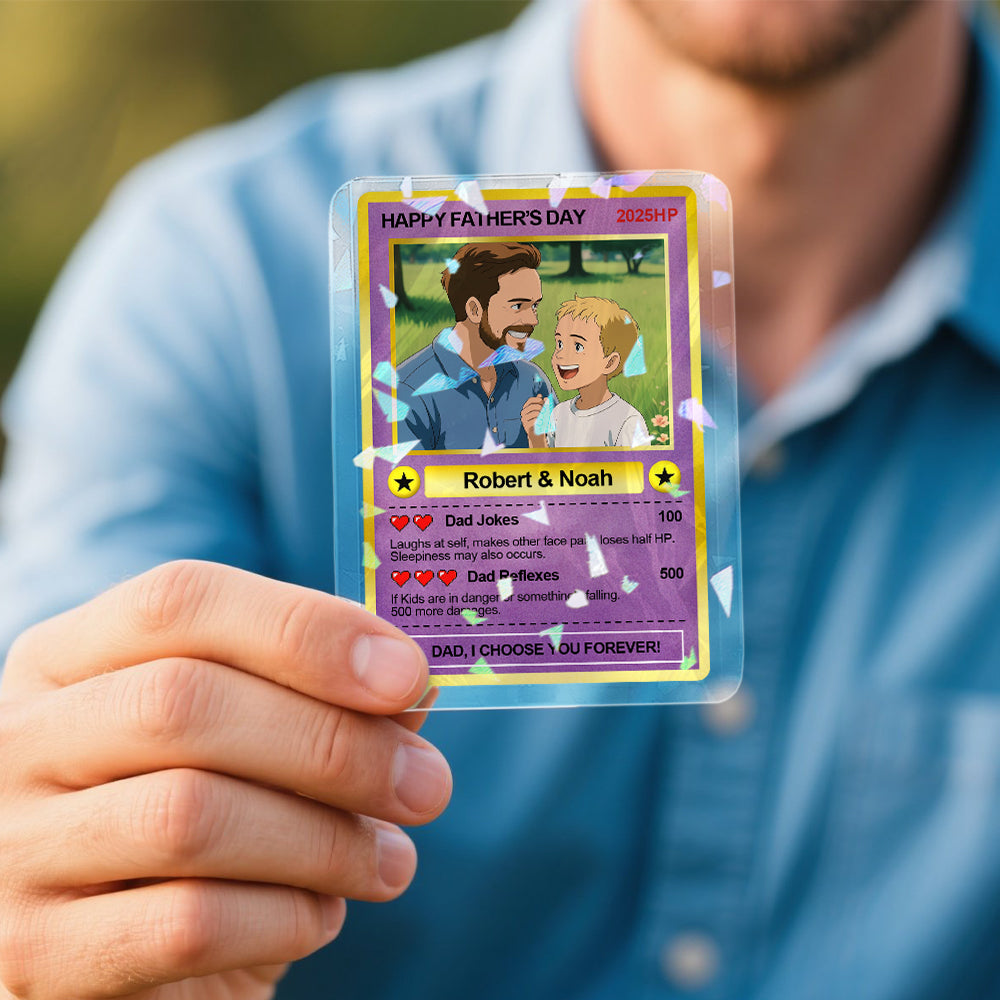 Carte Style Pokémon personnalisée pour la fête des pères 2
