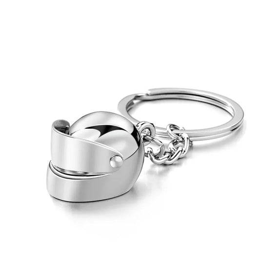 Porte-clés casque de moto personnalisé avec nom