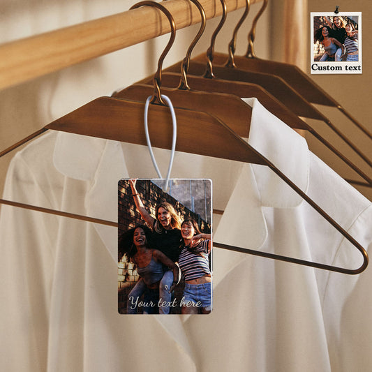 Personalized photo car air freshener