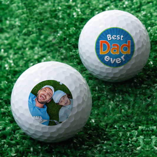 Personalized photo golf balls for dad