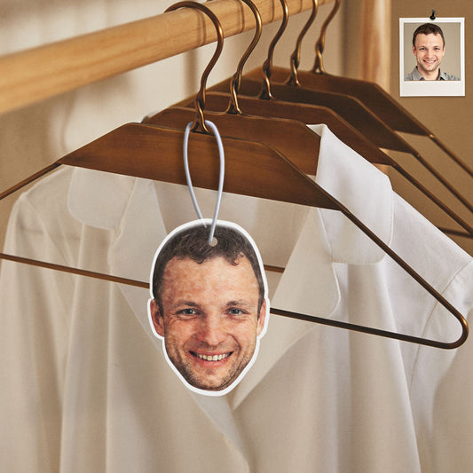 Fun, personalized car air freshener with your face