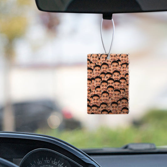 Car air freshener with a humorous and personalized design