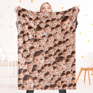 Funny Custom Face All Over Blanket