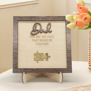 Personalized Dad Puzzle Plaque gift