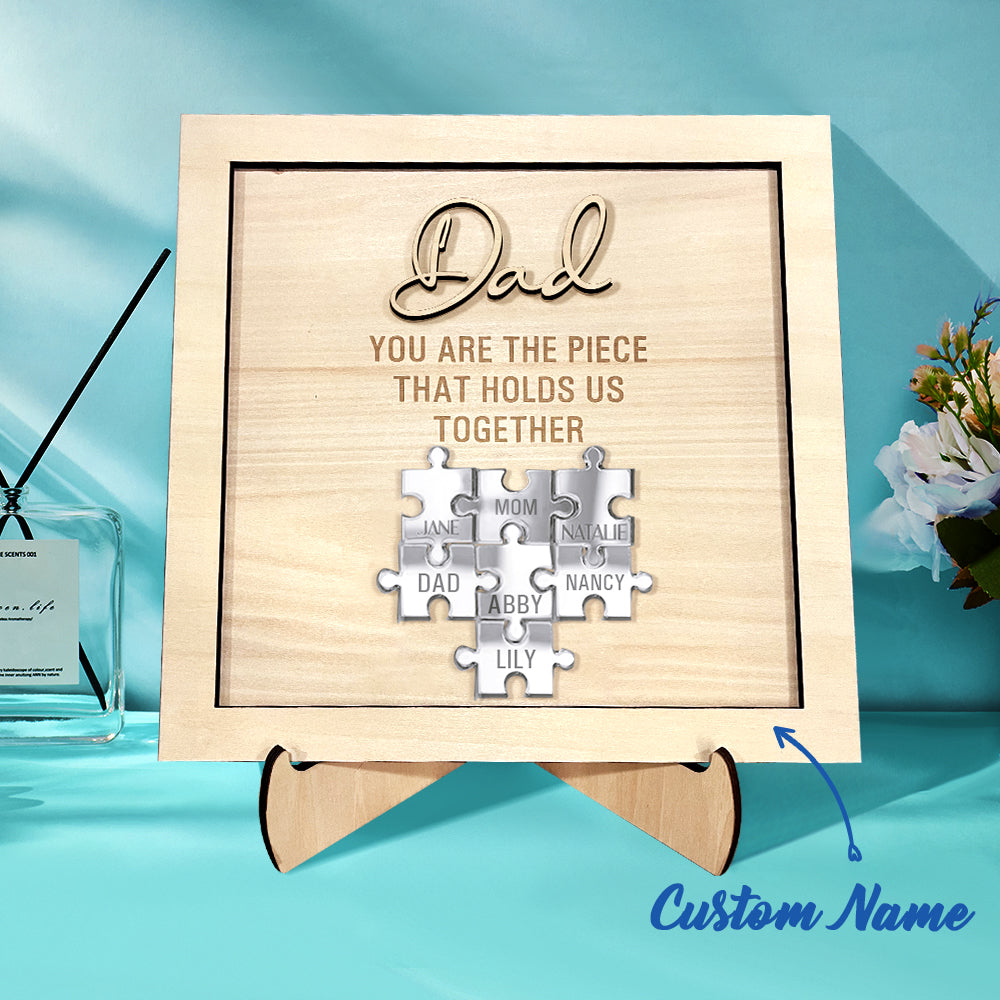 Plaque puzzle personnalisé pour Papa