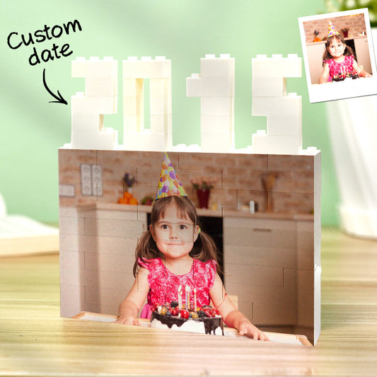 Personalized photo brick puzzle for children
