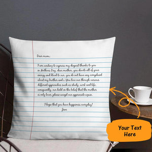 Personalized Pillow Letter