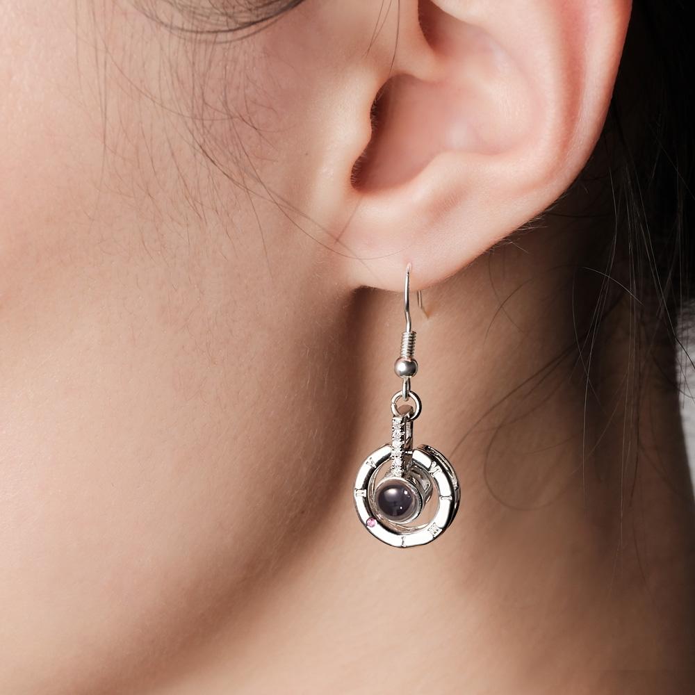 Custom projection earrings
