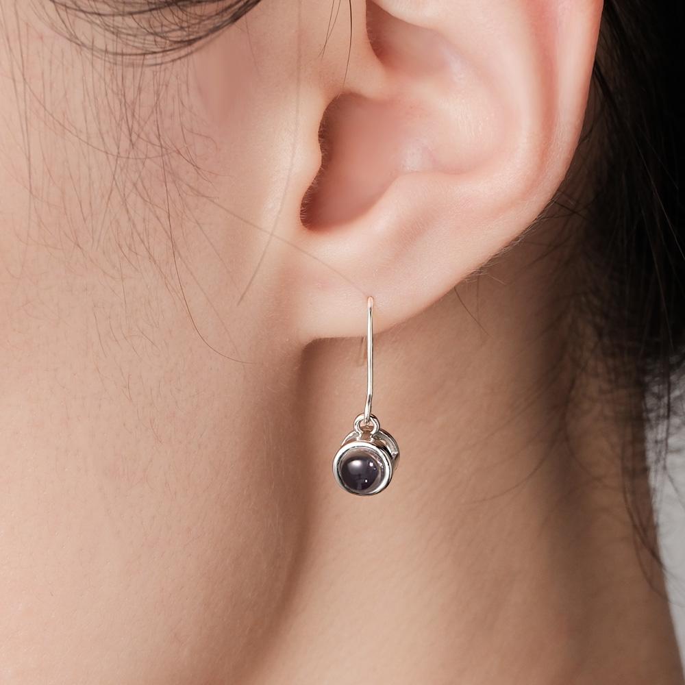 Boucles d'oreilles à projection photo personnalisées