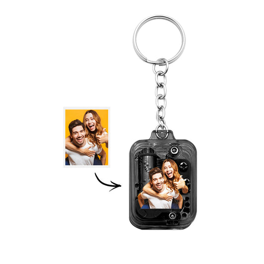 Personalized miniature musical keychain with photo
