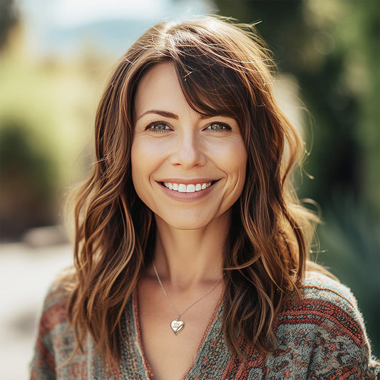 Personalized engraved medallion necklace, angel wings design