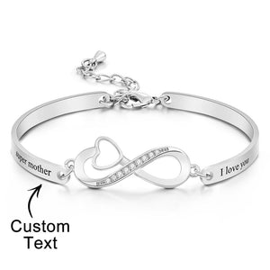 Custom Engraved Infinity Bracelet