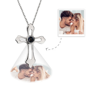 Custom Projection Necklace Cross Pattern