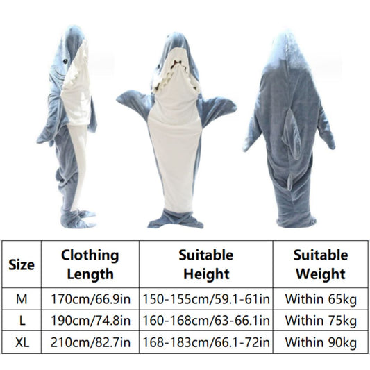 "Fun" Shark Style Hooded Blanket Costume
