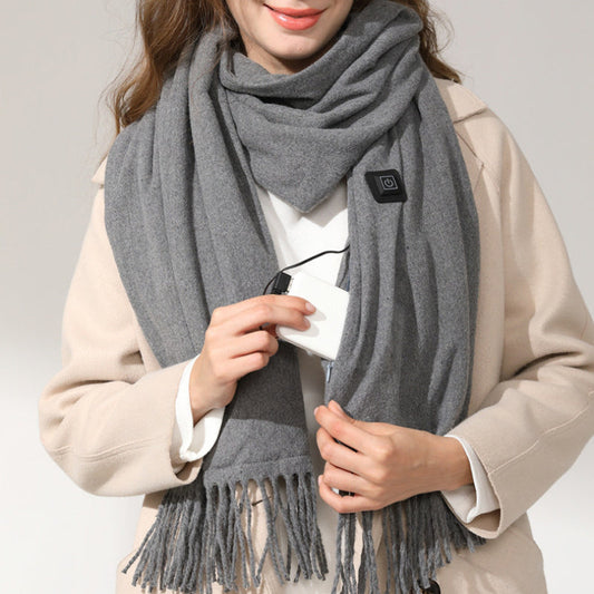 USB rechargeable heated scarf