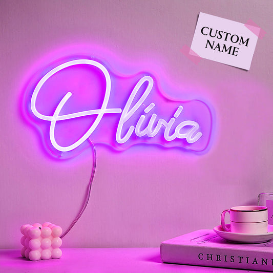 Personalized neon lamp with name