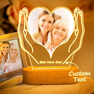 Custom Photo Light With Text Mother's Gifts
