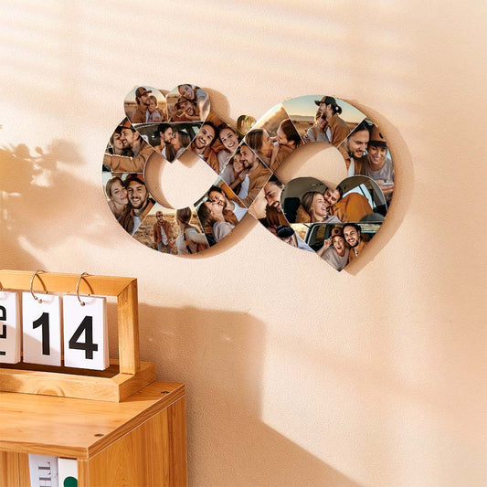 Personalized acrylic lamp "Infinite Love" with 15 photos