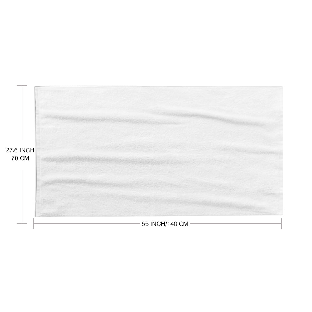 Serviette de plage personnalisée avec nom et couleur