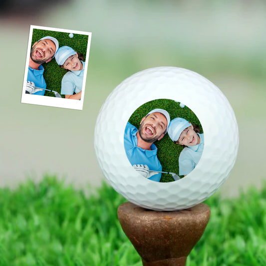 Personalized photo golf balls for dad