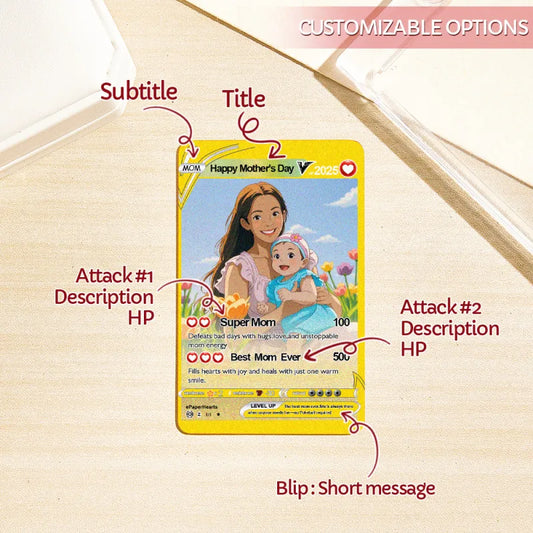 Personalized Pokémon card for Mother's Day