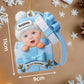 Baby in Gift Box Personalized Christmas Keepsake for Newborns