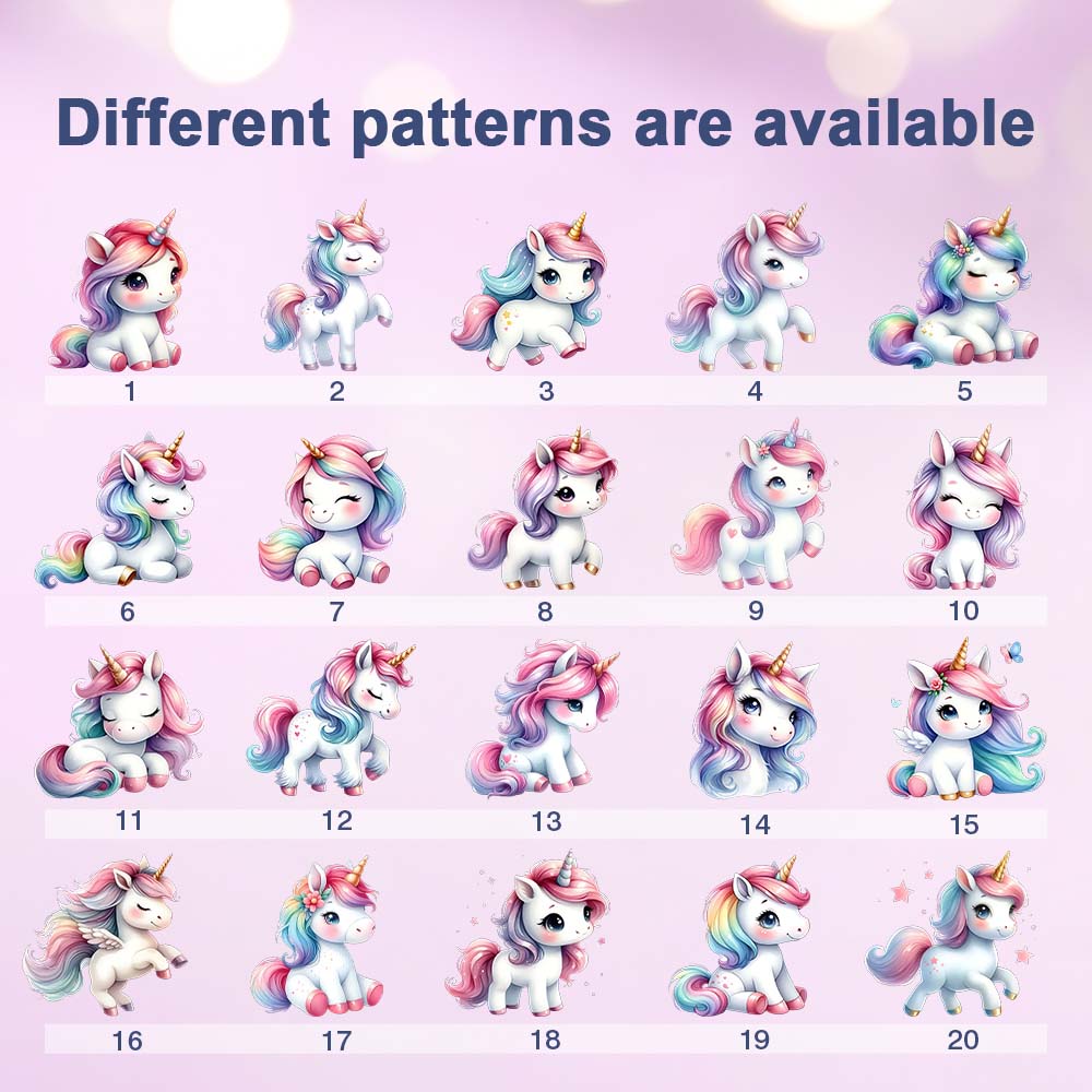 Veilleuse LED personnalisée Licorne Lune avec prénom