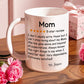 Mug personnalisé cinq étoiles avec nom, cadeau idéal pour la fête des mères