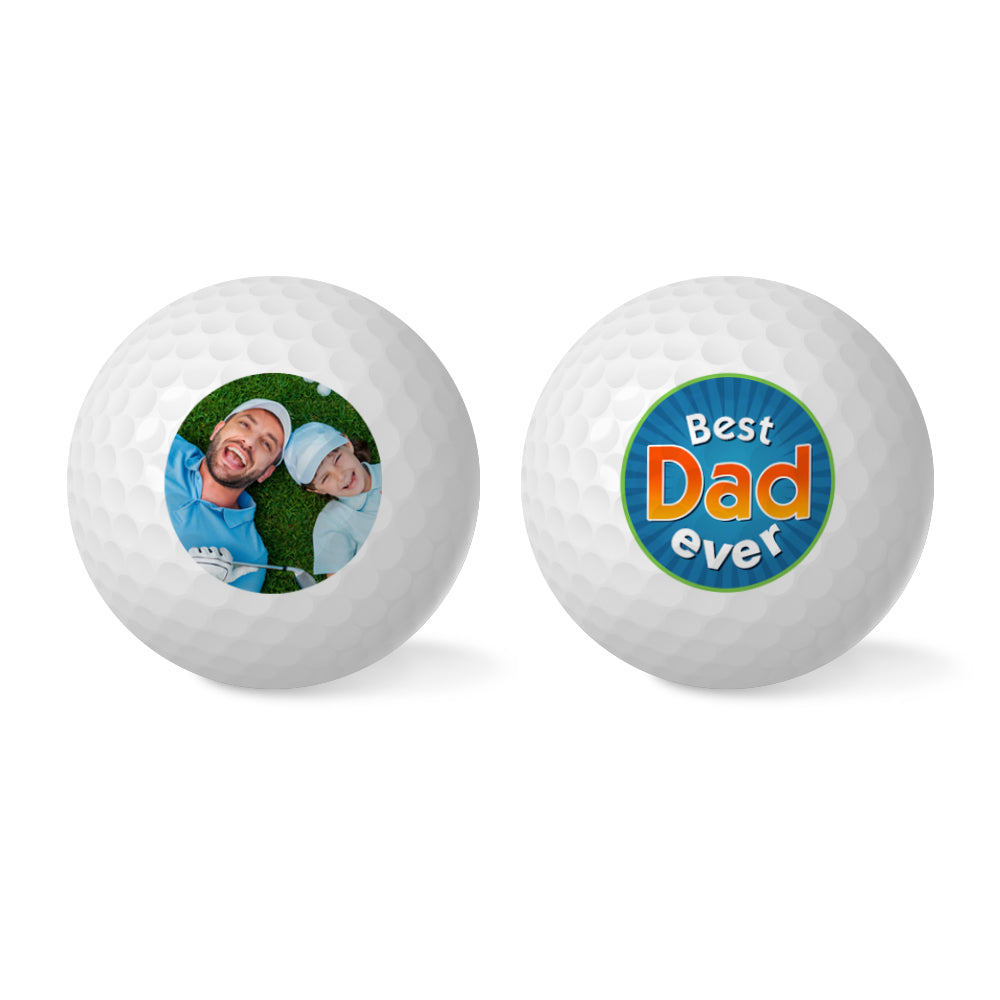 Personalized photo golf balls for dad