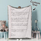 Couverture personnalisée avec lettre manuscrite