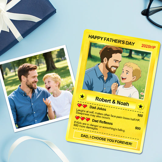 Personalized Pokémon Style Card for Father's Day 2