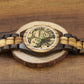 Montre photo en bois pour homme, gravée sur mesure, 45 mm