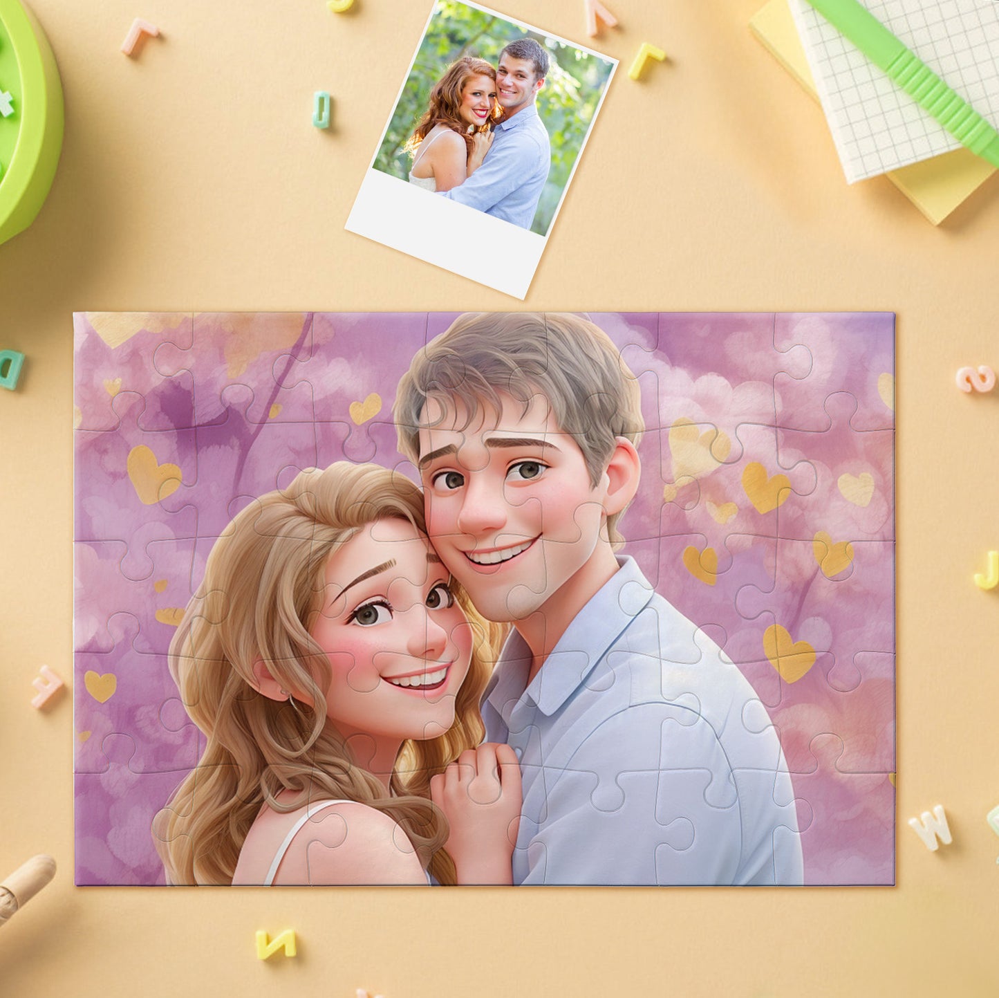 500-piece personalized photo horizontal jigsaw puzzle