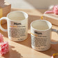 Mug personnalisé cinq étoiles avec nom, cadeau idéal pour la fête des mères