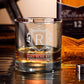 Personalized whisky glass with text