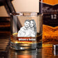 Personalized whisky glass with text