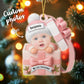 Baby in Gift Box Personalized Christmas Keepsake for Newborns
