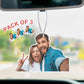 Désodorisant photo personnalisé pour voiture