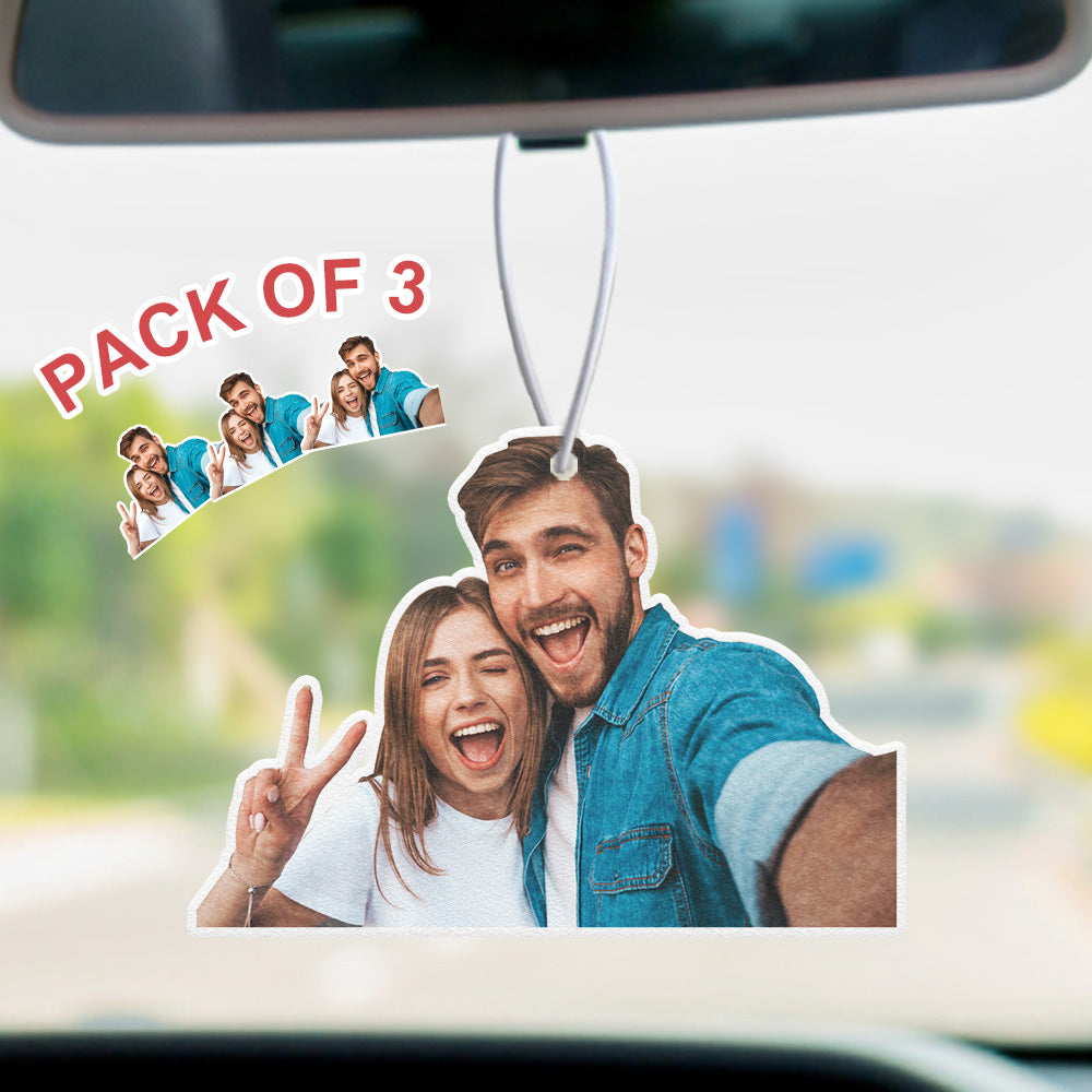 Désodorisant photo personnalisé pour voiture