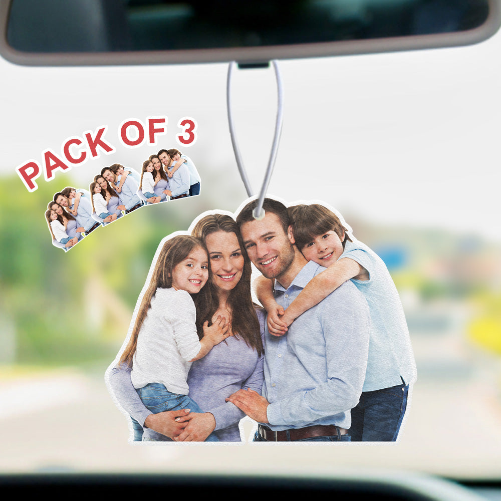 Désodorisant photo personnalisé pour voiture