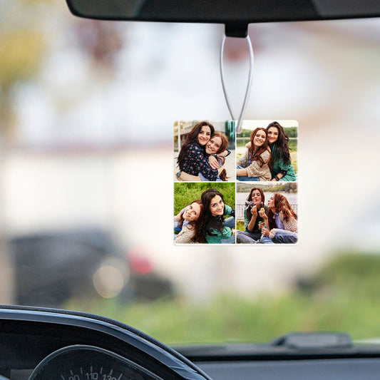 Personalized photo car air freshener