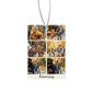 Personalized rectangular car air freshener with photo collage