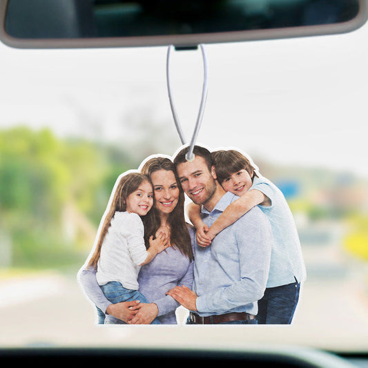 Personalized photo car air freshener