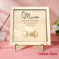 Plaque puzzle personnalisée pour maman
