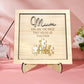 Plaque puzzle personnalisée pour maman