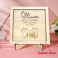 Plaque puzzle personnalisée pour maman