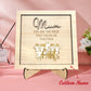 Plaque puzzle personnalisée pour maman