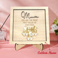 Plaque puzzle personnalisée pour maman