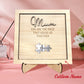 Plaque puzzle personnalisée pour maman